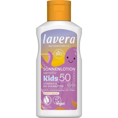 Lavera, Lotiune protectie solara pentru copii lsf50 cu unt de shea bio - 100 ml, biomag.ro