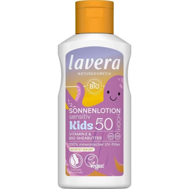 Lotiune protectie solara pentru copii lsf50 cu unt de shea bio - 100 ml
