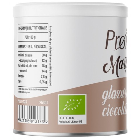 Pronat Can Pack, Martipan bio glazurat cu ciocolata neagra, 70g, biomag.ro