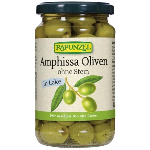 Masline Amphissa bio verzi fara samburi in saramura - 315 g