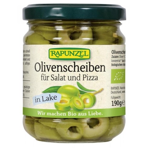 Masline bio feliate pentru pizza si salate - 190 g