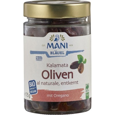 Masline kalamata fara samburi cu oregano raw vegan - 175 g