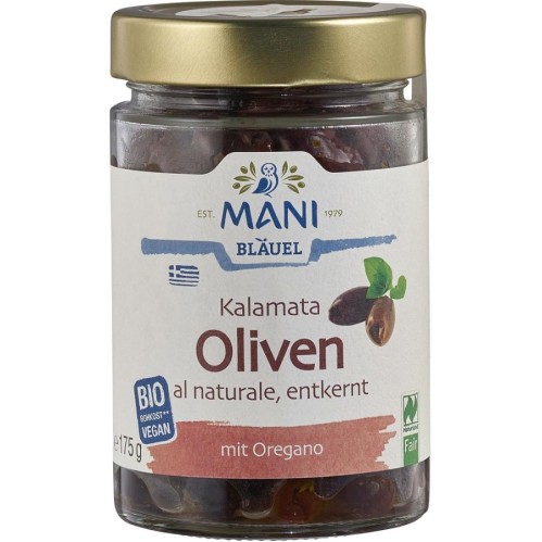 Masline kalamata fara samburi cu oregano raw vegan - 175 g