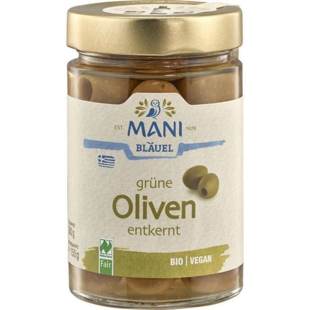 Masline verzi fara samburi in saramura - 280 g