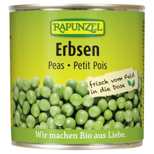 Mazare verde bio la conserva - 340 g