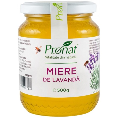 Pronat Glass Pack, Miere de lavanda, 500g, biomag.ro