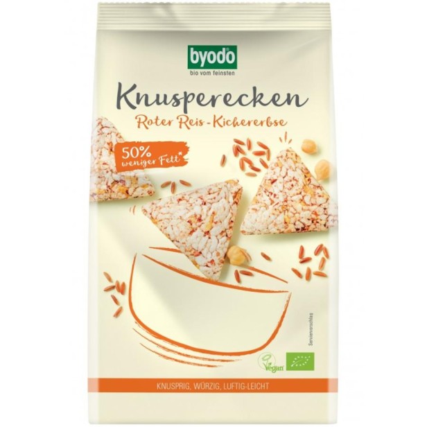 Mini crackers din orez rosu si naut fara gluten  - 90 g
