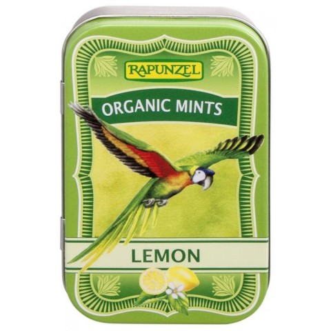 Bomboane bio, Mints drajeuri ecologice de lamaie hih - 50 g, biomag.ro