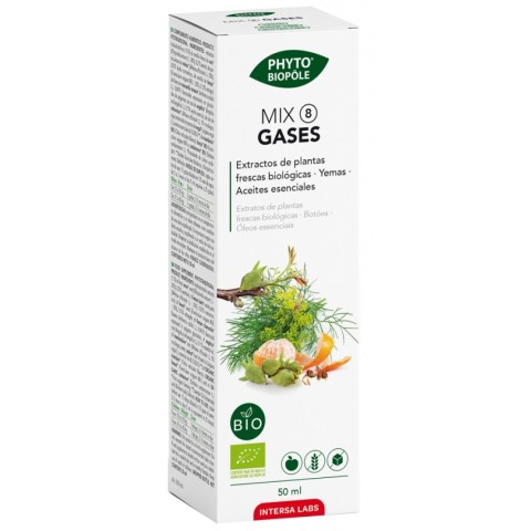 Farmacie si remedii, Mix bio 8 din plante, gaze, digestie si stomac plat, 50ml phyto-biopôle, biomag.ro