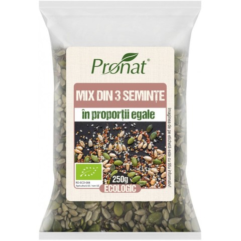 Pagina 4 Hrana sanatoasa, Mix bio din 3 seminte in proportii egale, 250g, biomag.ro