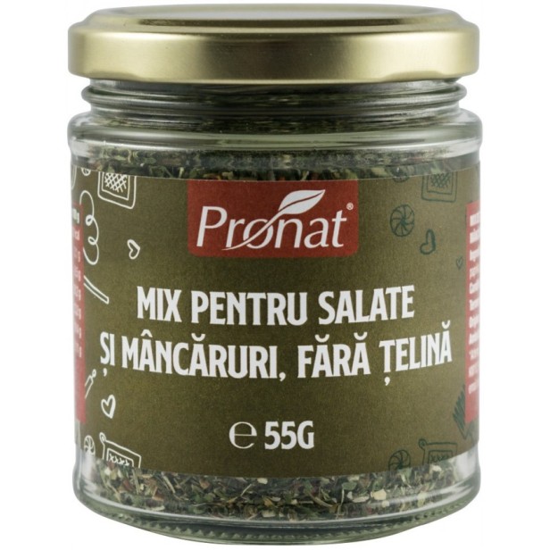 Mix de condimente pentru salate si mancaruri, fara telina, 55g