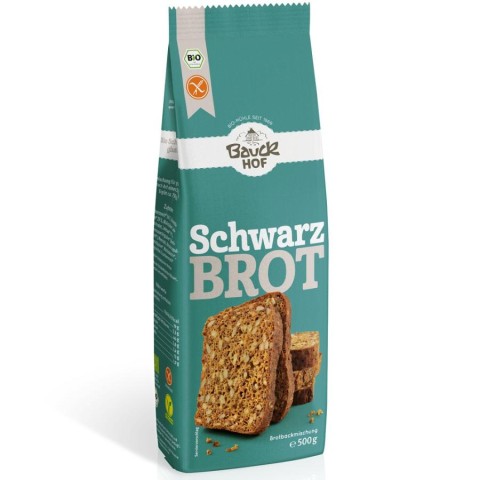 Mixuri bio si blaturi, Mix de faina pentru paine neagra fara gluten - 500 g, biomag.ro