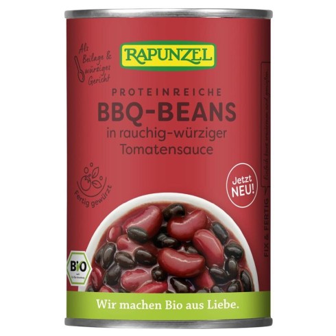 Mix bio de fasole bbq in sos de rosii - 400 g