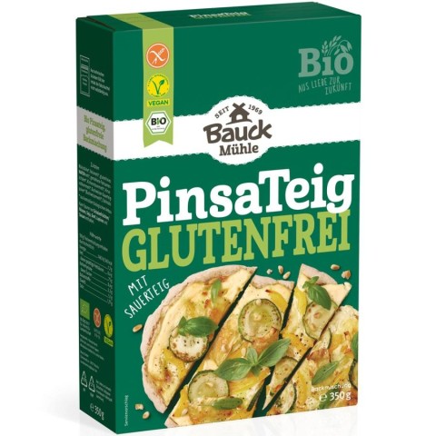 BauckHof, Mix bio pentru blat de pizza cu maia vegan fara gluten - 350 g, biomag.ro