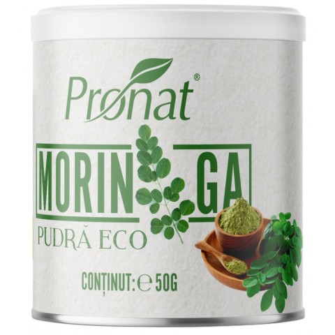 Pronat Can Pack, Moringa bio pudra, 50g, biomag.ro