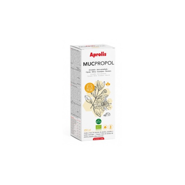 Mucpropol sirop bio de tuse cu propolis si grindelia, 250ml