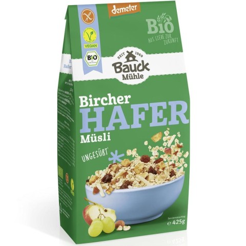 BauckHof, Musli bio bircher fara gluten demeter - 425 g, biomag.ro