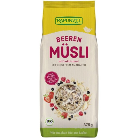 Musli bio, Musli bio cu amarant si fructe de padure fara zahar adaugat - 375 g, biomag.ro