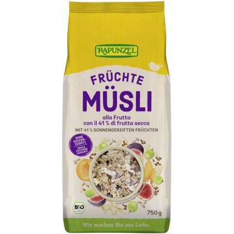 Musli bio, Musli bio cu fructe fara zahar adaugat - 750 g, biomag.ro