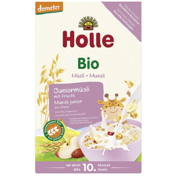 Musli bio junior cu cereale si fructe pentru copii 10 luni - 250 g