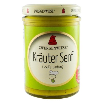 Mustar bio cu verdeturi de provence, 160ml