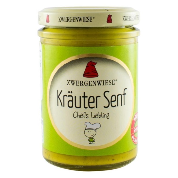 Mustar bio cu verdeturi de provence, 160ml