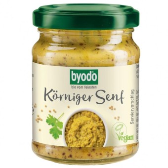 Mustar mediu cu boabe de mustar fara gluten - 125 ml