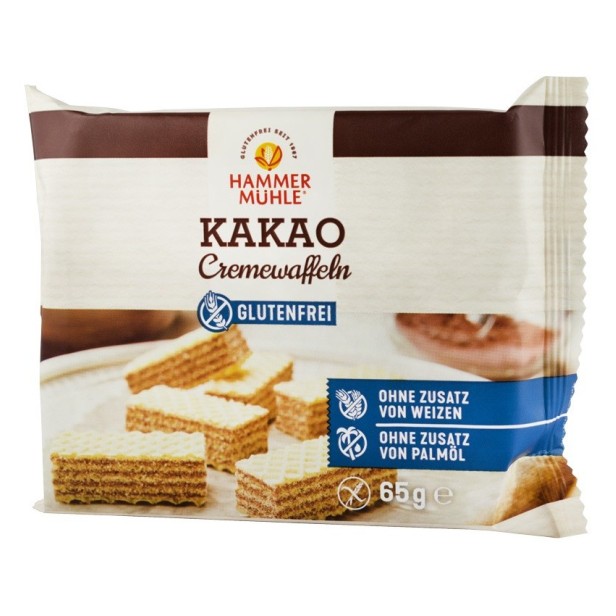 Napolitane cu crema de cacao, 65g hammer