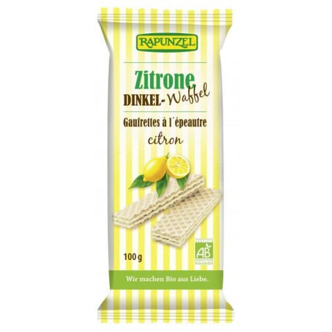 Biscuiti si napolitane bio, Napolitana bio cu lamaie - 100 g, biomag.ro