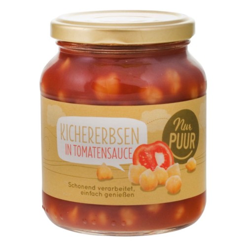 Naut bio in sos de rosii, 350g nur puur