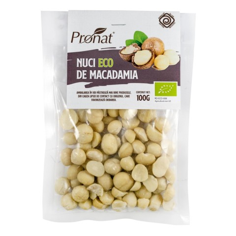 Samburi, Nuci bio de macadamia crude 100g, biomag.ro
