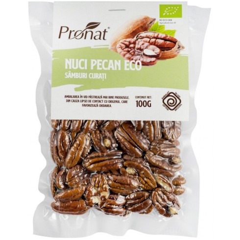 Nuci pecan bio, samburi curati 100g
