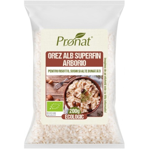 Pagina 11 Hrana sanatoasa, Orez alb super fin arborio, pentru risotto, sushi si alte bunatati 200g, biomag.ro