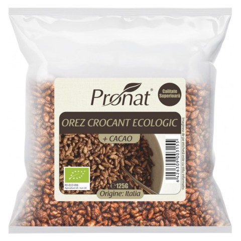 Pagina 2 Cereale bio, Orez expandat crocant cu cacao, bio 125g, biomag.ro