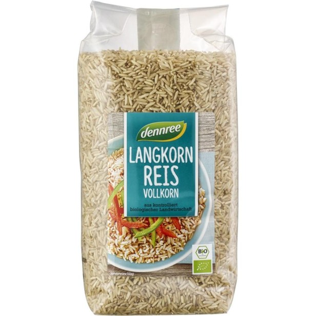 Orez brun cu bob lung organic - 1 kg