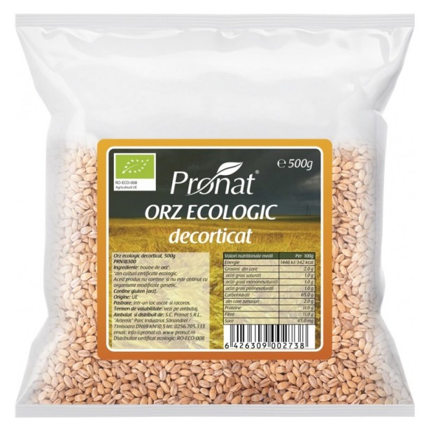 Orz bio decorticat, 500g