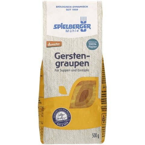 Cereale bio, Orz bio decorticat - 500 g, biomag.ro