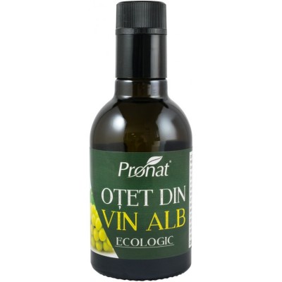 Otet bio din vin alb 12% aciditate, 250ml