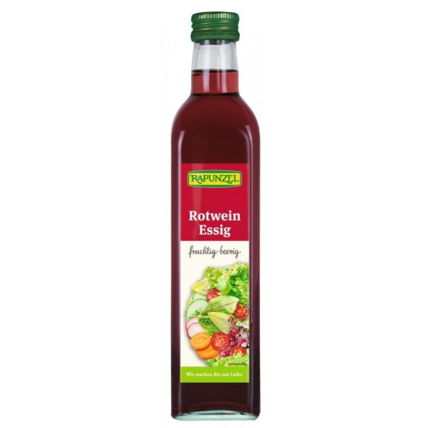 Otet bio din vin rosu - 500 ml