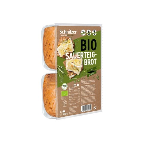 Fresh Bio, Paine bio cu maia si amarant, fara gluten, 500g schnitzer gluten free, biomag.ro