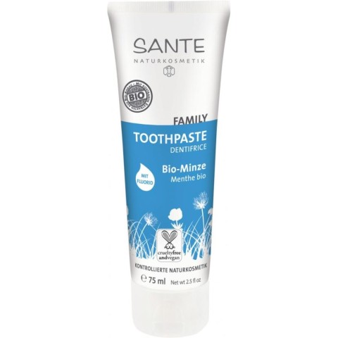 Pasta de dinti, Pasta de dinti cu menta bio si fluor - 75 ml, biomag.ro