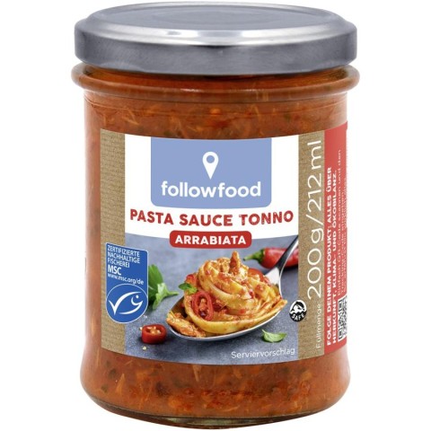 Pateu bio si creme vegetale, Pasta de ton arrabiata - 200 g, biomag.ro