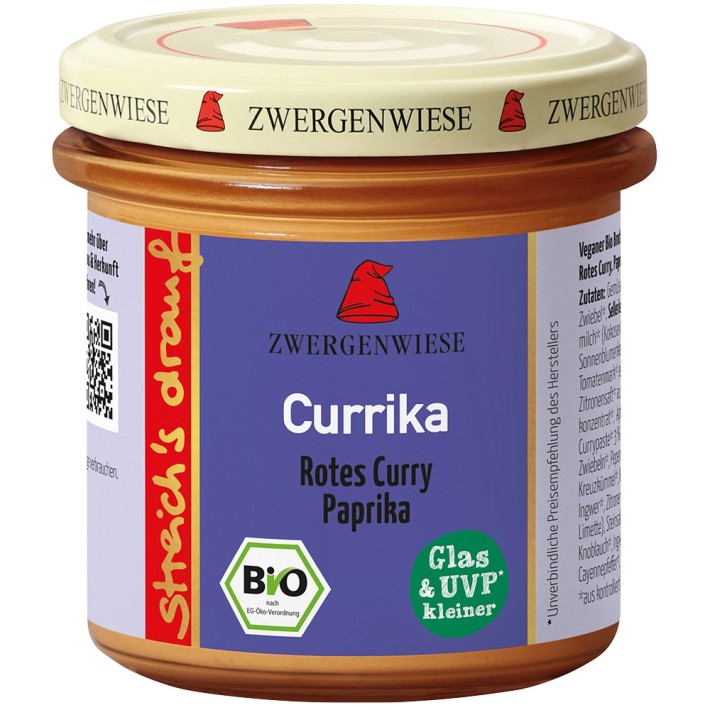 Pasta tartinabila bio cu ardei si curry fara gluten - 135 g  - Biomag.ro