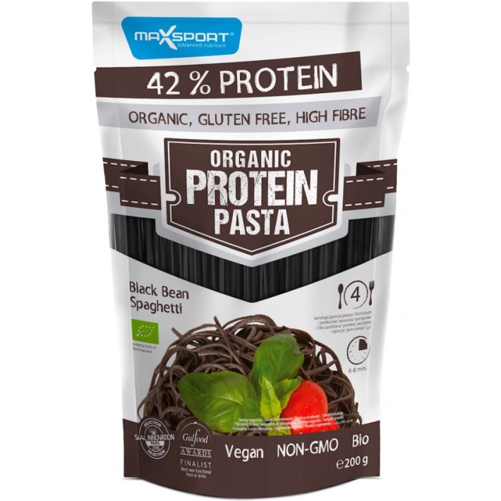 Paste bio din fasole neagra cu continut ridicat de proteine, 200g max sport  - Biomag.ro