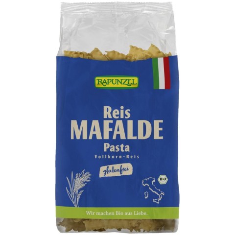 Rapunzel, Paste bio mafalde din orez integral fara gluten - 250 g, biomag.ro