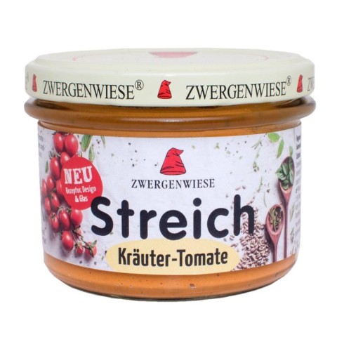 Pateu bio si creme vegetale, Pate vegetal cu ierburi aromate si tomate fara gluten - 180 g, biomag.ro