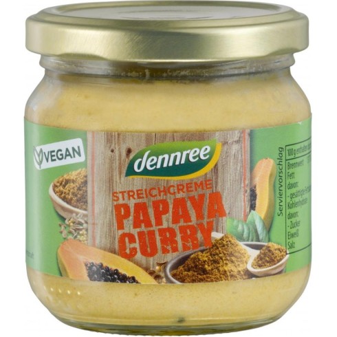 Pateu vegetal dennree cu papaya si curry - 180 g