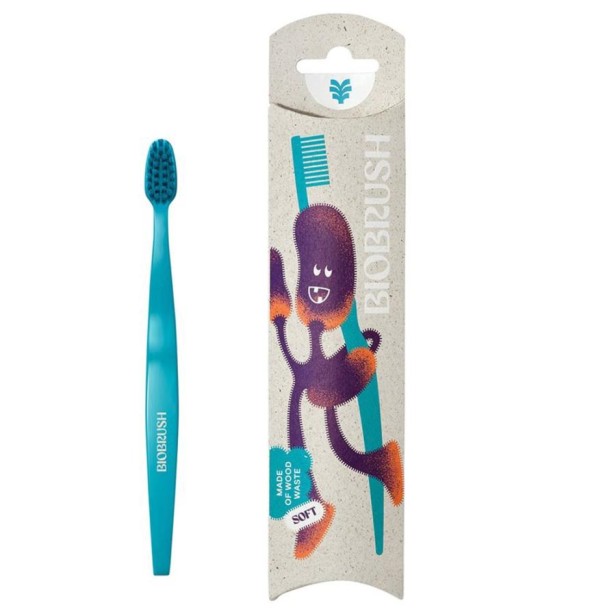 Periuta de dinti pentru copii albastra - 1 buc