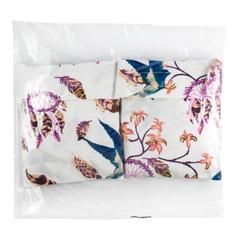 Produse solidare, Pernute termice umplute cu mei ecologic (alb floral), biomag.ro