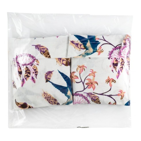 Pernute termice umplute cu mei ecologic (alb floral)